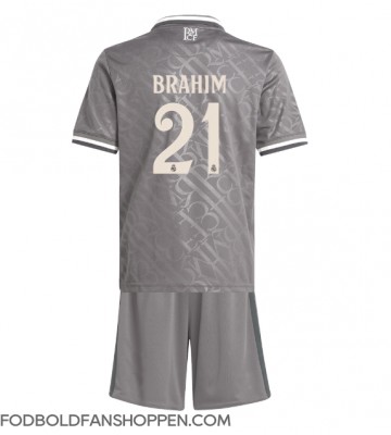 Real Madrid Brahim Diaz #21 Tredjetrøje Børn 2024-25 Kortærmet (+ Korte bukser)